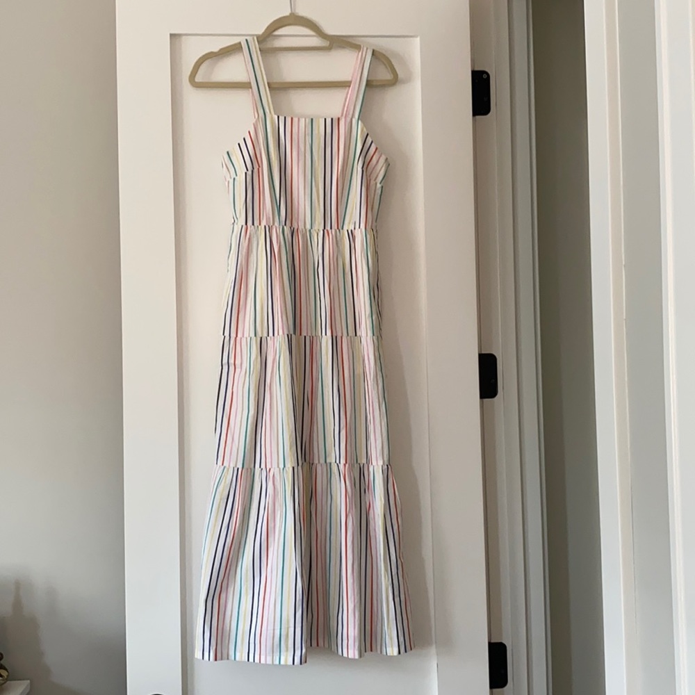 JCrew Factory Rainbow Dress. Worn once!